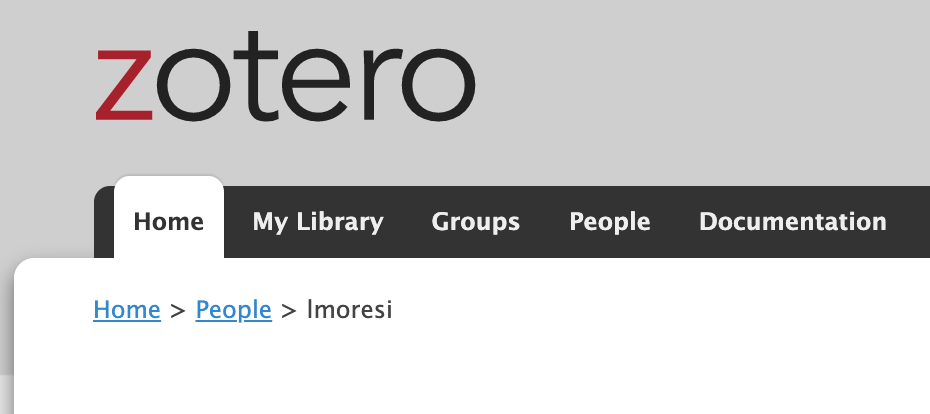 An automated (zotero) bibliography in a webpage