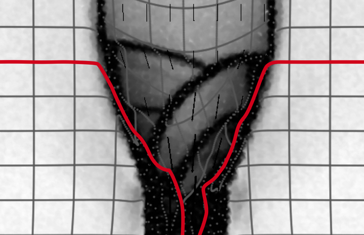 Shear Bands with Dilatancy modelled with Underworld